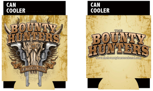 UBOBHCC01 bounty hunters coozie front back